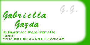gabriella gazda business card